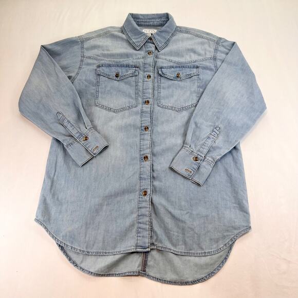 Sofiia jeans by Sofia Vergara Tops - Sofia Jeans by Sofia Vergara Denim Button Up Long Sleeve Shirt Women’s Size XS
